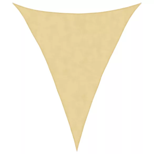 homokszínű 100% poliészter oxford szövet napvitorla 3x4x4 m