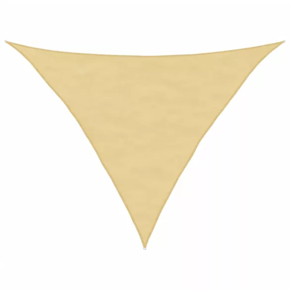 homokszínű 100% oxford szövet napvitorla 3,5 x 3,5 x 4,9 m