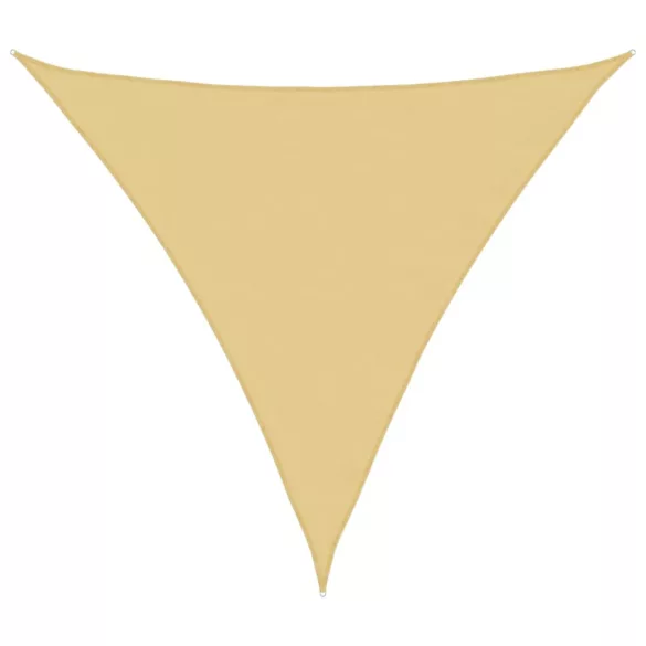 homokszínű 100% poliészter oxford szövet napvitorla 4x4x4 m