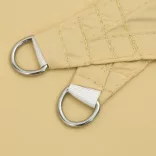 homokszínű 100% poliészter oxford szövet napvitorla 5x5x5 m