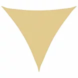 homokszínű 100% poliészter oxford szövet napvitorla 6x6x6 m