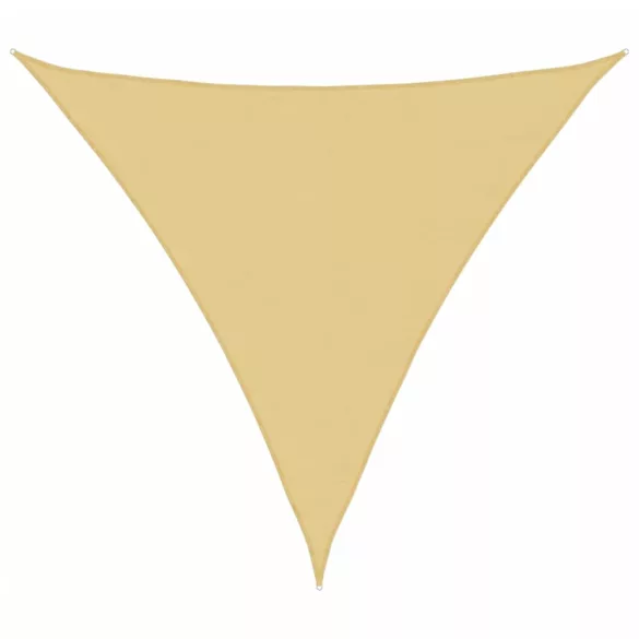 homokszínű 100% poliészter oxford szövet napvitorla 6x6x6 m