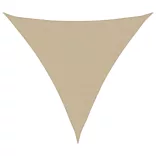 bézs 100% poliészter oxford szövet napvitorla 2 x 2 x 2 m