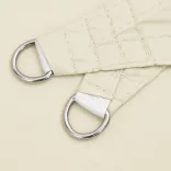 krémszínű 100% poliészter oxford szövet napvitorla 2 x 2 x 2 m