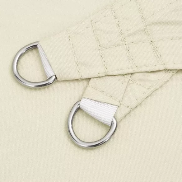 krémszínű 100% poliészter oxford szövet napvitorla 2 x 2 x 2 m