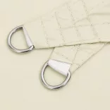 krémszínű 100% poliészter oxford szövet napvitorla 7x5x5 m