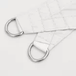 fehér 100% poliészter oxford szövet napvitorla 2 x 2 x 2 m