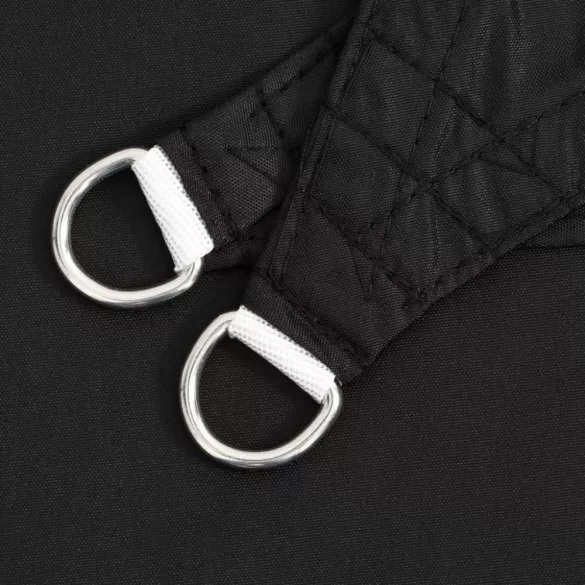 fekete 100% poliészter oxford szövet napvitorla 7 x 5 x 5 m