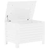 RANA fehér tömör fenyőfa tárolóláda fedéllel 80 x 49 x 54 cm