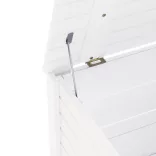 RANA fehér tömör fenyőfa tárolóláda fedéllel 80 x 49 x 54 cm