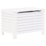 RANA fehér tömör fenyőfa tárolóláda fedéllel 100 x 49 x 54 cm