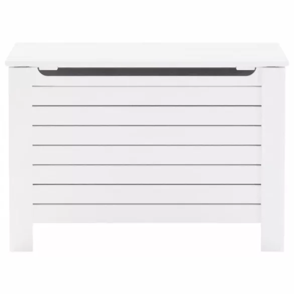 RANA fehér tömör fenyőfa tárolóláda fedéllel 100 x 49 x 54 cm