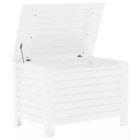 RANA fehér tömör fenyőfa tárolóláda fedéllel 100 x 49 x 54 cm