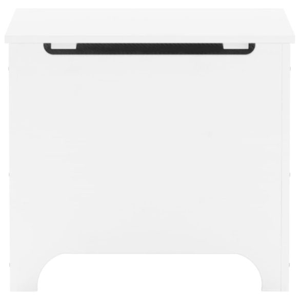 RANA fehér tömör fenyőfa tárolóláda fedéllel 60 x 49 x 54 cm