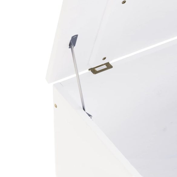 RANA fehér tömör fenyőfa tárolóláda fedéllel 60 x 49 x 54 cm