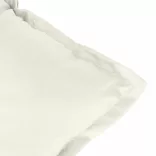 6 db krémszínű szövet magas háttámlájú székpárna 120x50x7 cm