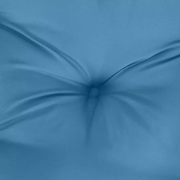 4 db melange kék szövet magas háttámlájú székpárna 120x50x7 cm