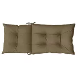 2 db tópszínű szövet magas háttámlájú székpárna 120x50x7 cm