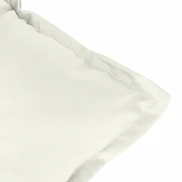 6 db melange krémszínű szövet háttámlás székpárna 100x50x7 cm