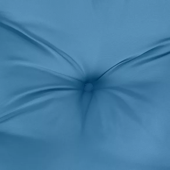 2 db melange kék szövet alacsony háttámlás székpárna 100x50x7cm