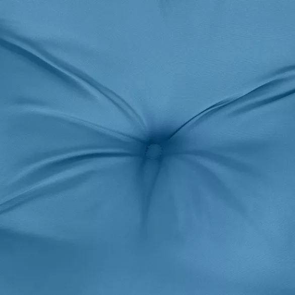 4 db melange kék szövet alacsony háttámlás székpárna 100x50x7cm