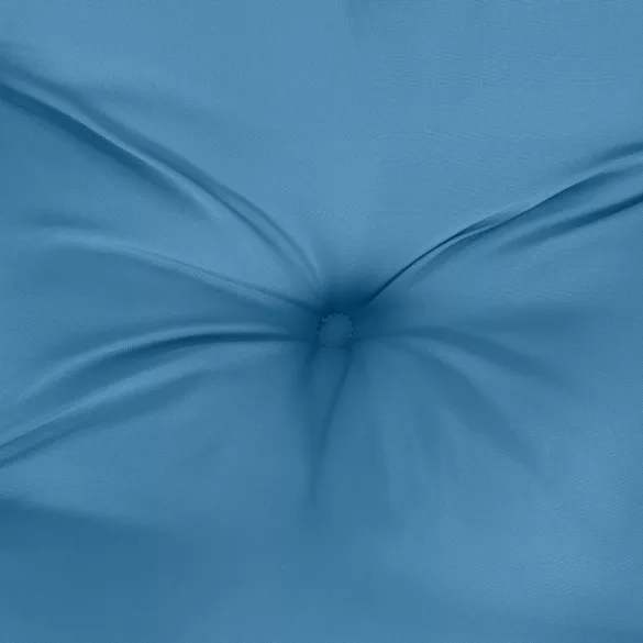 6 db melange kék szövet alacsony háttámlás székpárna 100x50x7cm