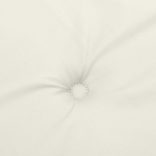 4 db krémszínű szövet magas háttámlájú székpárna 120x50x4 cm