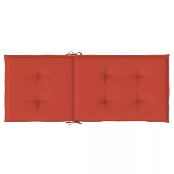 6 db melange piros szövet magas háttámlájú székpárna 120x50x4cm
