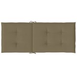 2 db tópszínű szövet magas háttámlájú székpárna 120x50x4 cm