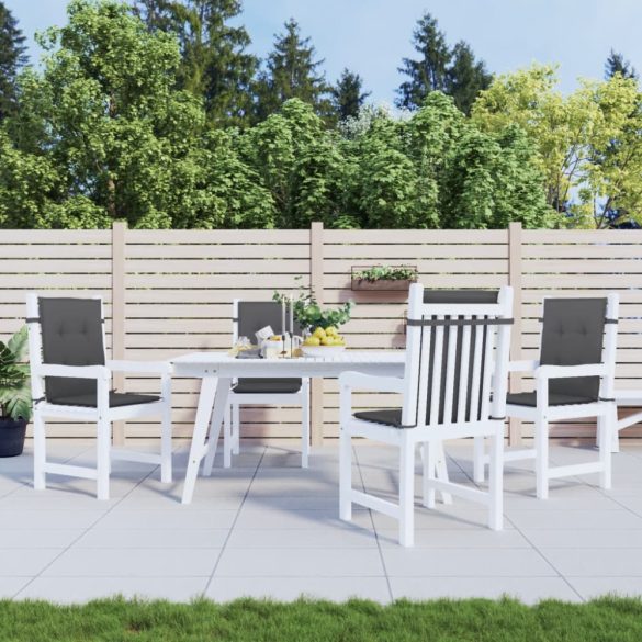 4 db melange antracit szövet háttámlás székpárna 100x50x4 cm