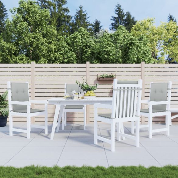 4db melange világosszürke szövet háttámlás székpárna 100x50x4cm