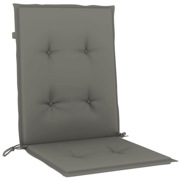 4 db melange sötétszürke szövet háttámlás székpárna 100x50x4 cm