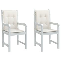   2 db melange krémszínű szövet háttámlás székpárna 100x50x4 cm