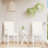 2 db melange krémszínű szövet háttámlás székpárna 100x50x4 cm