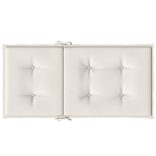 2 db melange krémszínű szövet háttámlás székpárna 100x50x4 cm