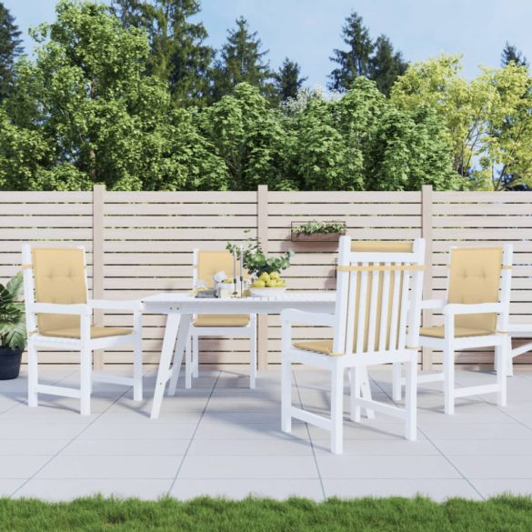 4db melange bézs szövet alacsony háttámlás székpárna 100x50x4cm