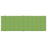 melange zöld szövet napozóágy párna 186x58x4 cm