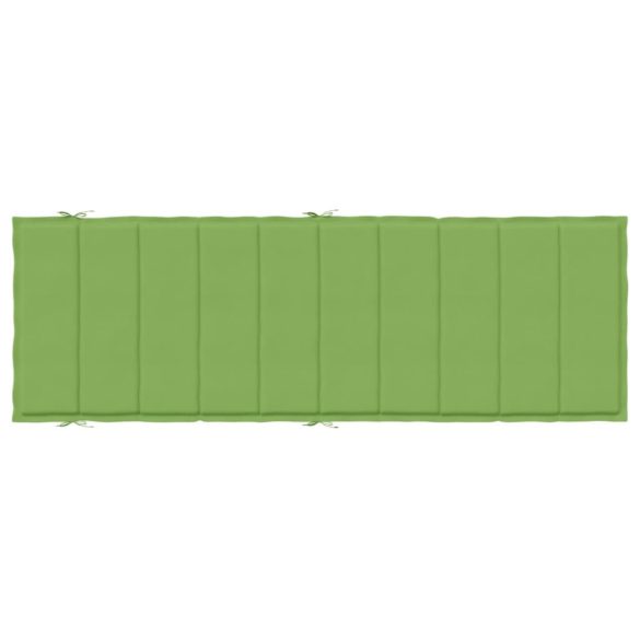 melange zöld szövet napozóágy párna 186x58x4 cm