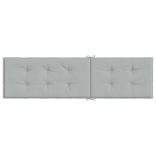 melange világosszürke szövet nyugágypárna (75+105) x 50 x 4 cm