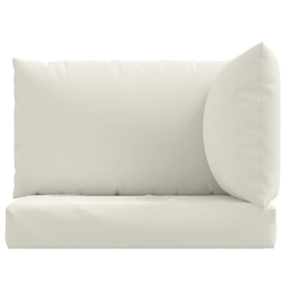 3 db melange krémszínű szövet raklappárna