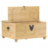 Corona tömör fenyőfa tárolóláda 90 x 78 x 45 cm