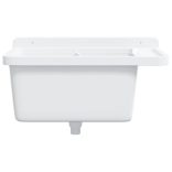 fehér gyanta falra szerelhető mosdókagyló 60 x 40 x 28 cm