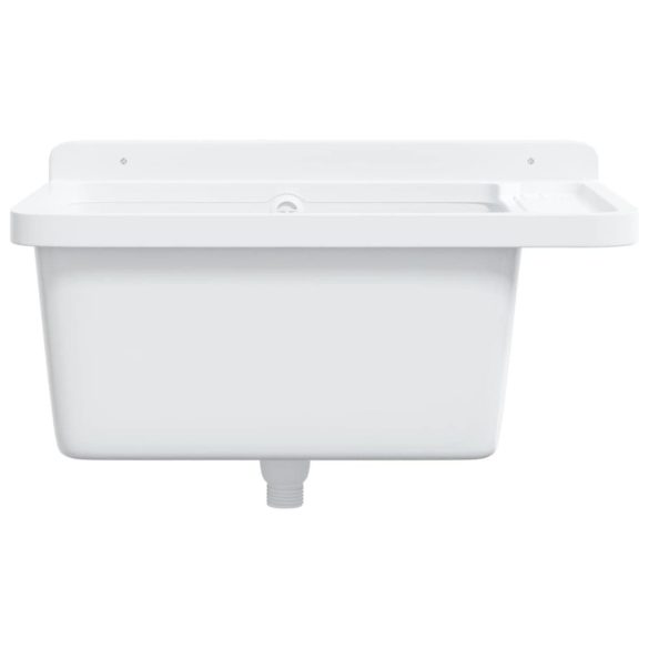 fehér gyanta falra szerelhető mosdókagyló 60 x 40 x 28 cm