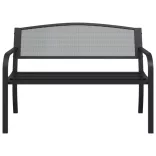 fekete acél kerti pad 119 cm