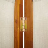 világosszürke 3 paneles térelválasztó 210 x 180 cm