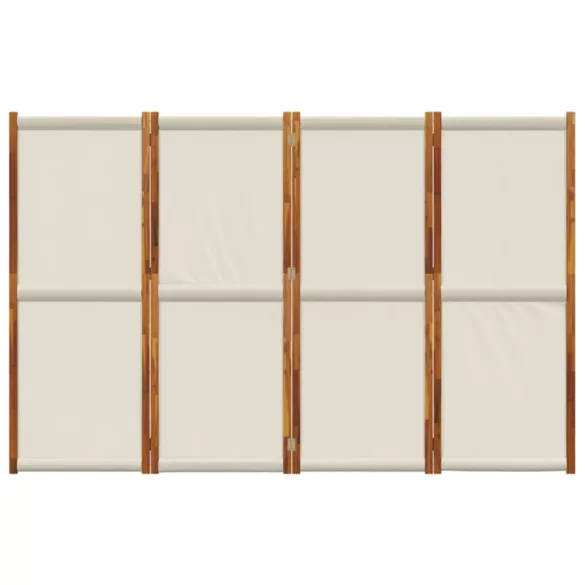 világosszürke 4 paneles térelválasztó 280 x 180 cm