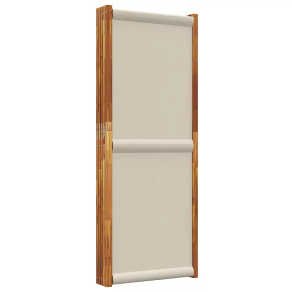 világosszürke 5 paneles térelválasztó 350 x 180 cm