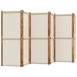 világosszürke 6 paneles térelválasztó 420 x 180 cm