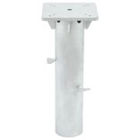 ezüstszínű acél beépített napernyő talp 16 x 16 x 39,5 cm