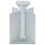 ezüstszínű acél beépített napernyő talp 27,5 x 27,5 x 45 cm